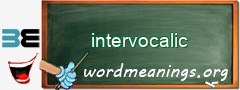 WordMeaning blackboard for intervocalic